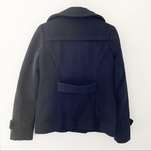 American Eagle Outfitters Heavy Black Pea Coats - Picture 2 of 12